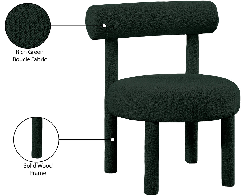 Parlor Boucle Fabric Upholstered Accent Chair