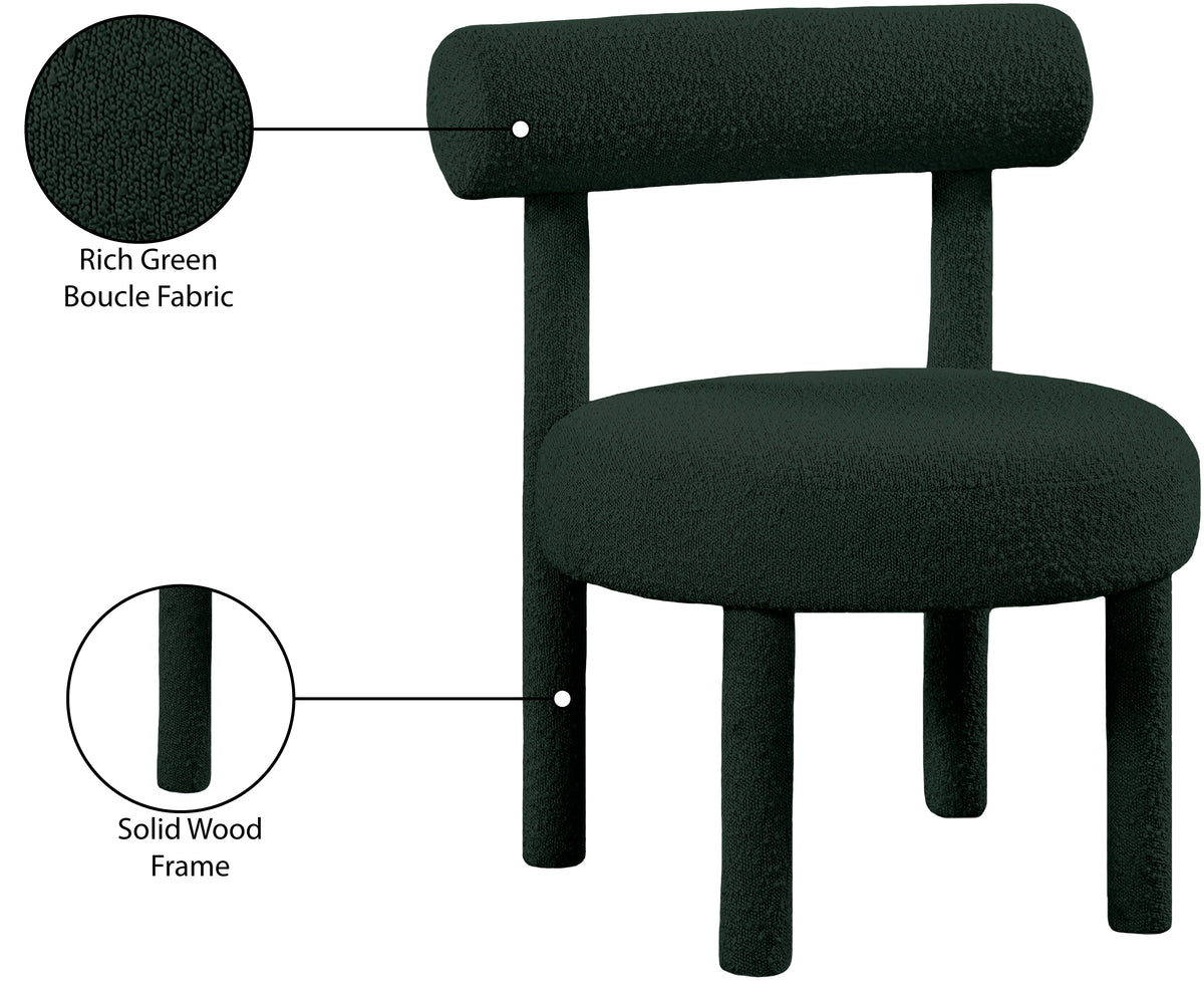 Parlor Boucle Fabric Upholstered Accent Chair