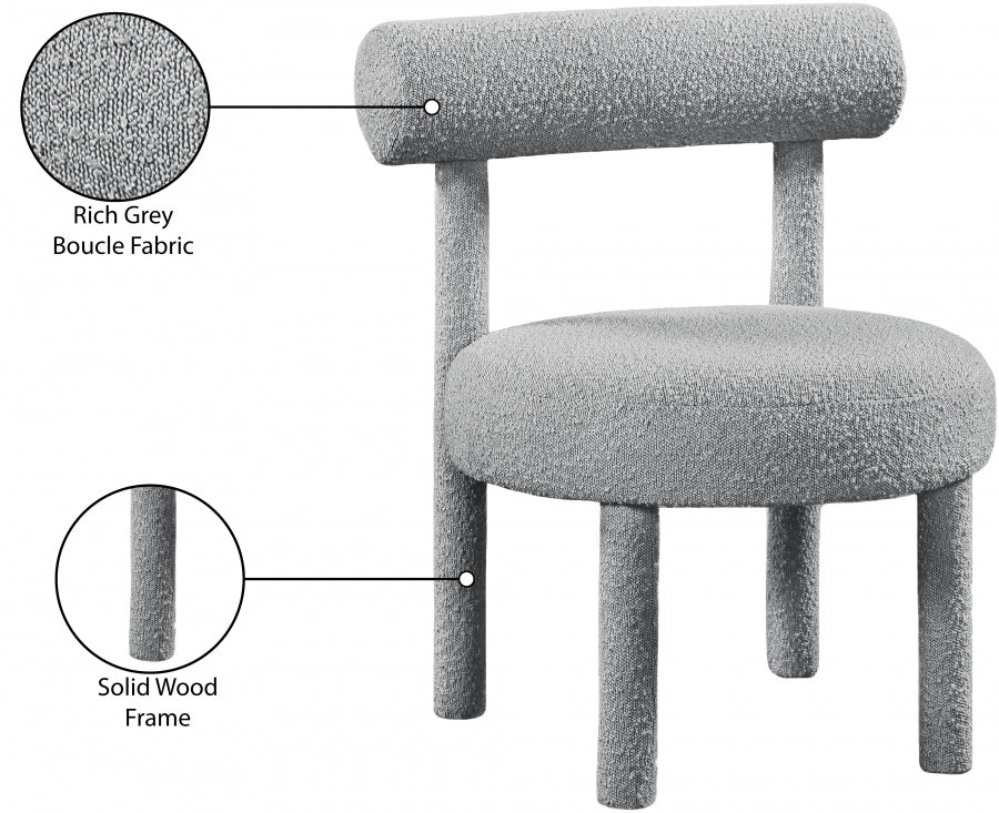 Parlor Boucle Fabric Upholstered Accent Chair