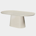 Tovas Oval Dining Table in Ivory