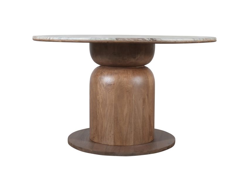 Martina 50" Round Dining Table - Walnut