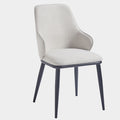 Kash Dining Chair, set of 2, in Beige Fabric and Black