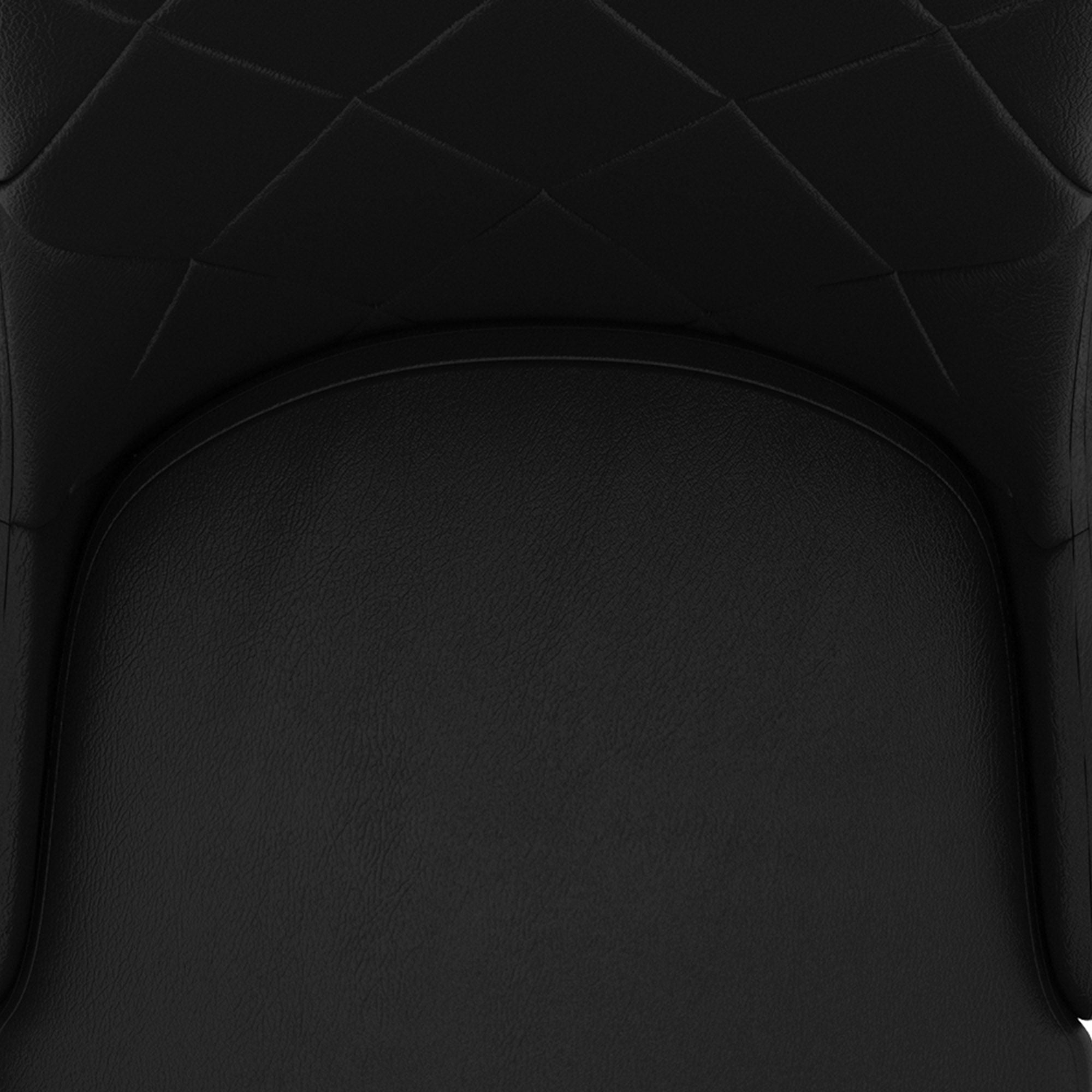 Devo Dining Chair, set of 2, in Black and Chrome