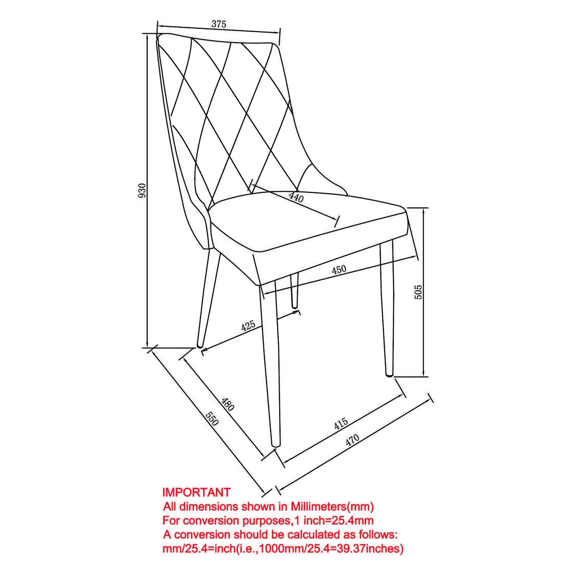 Devo Dining Chair, set of 2, in Light Grey and Chrome