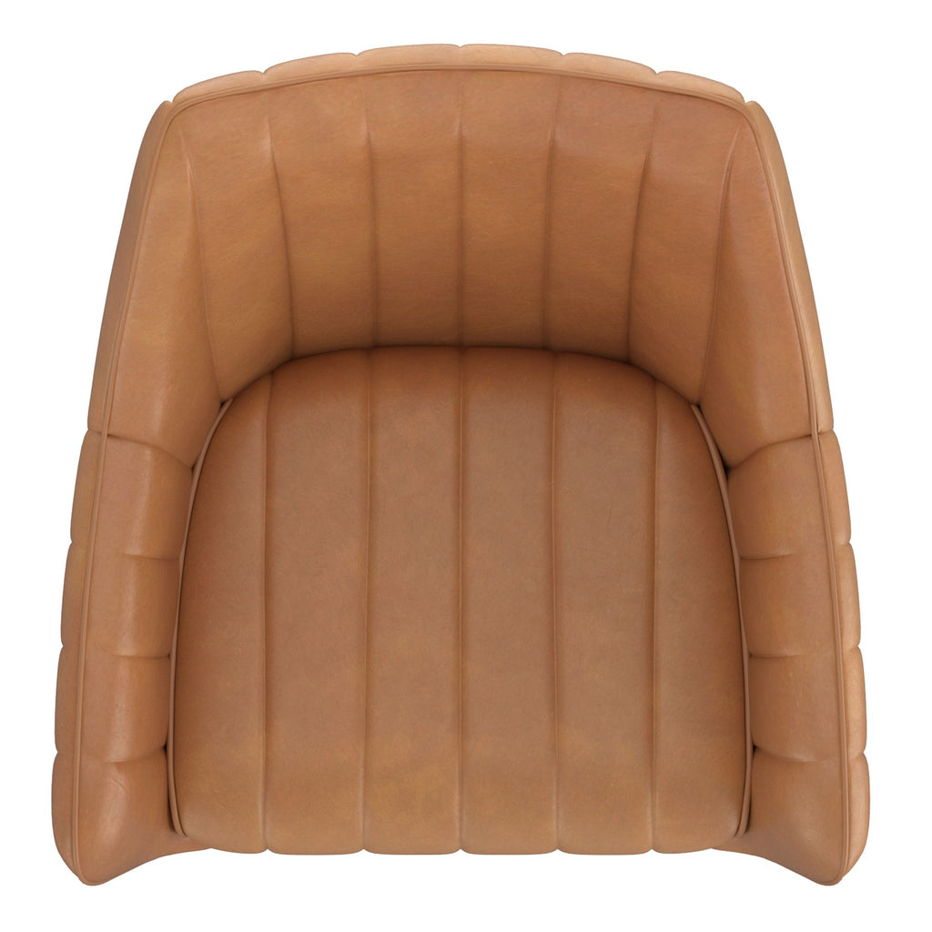 Talon Swivel Dining and Accent Chair, set of 2, in Camel and Black