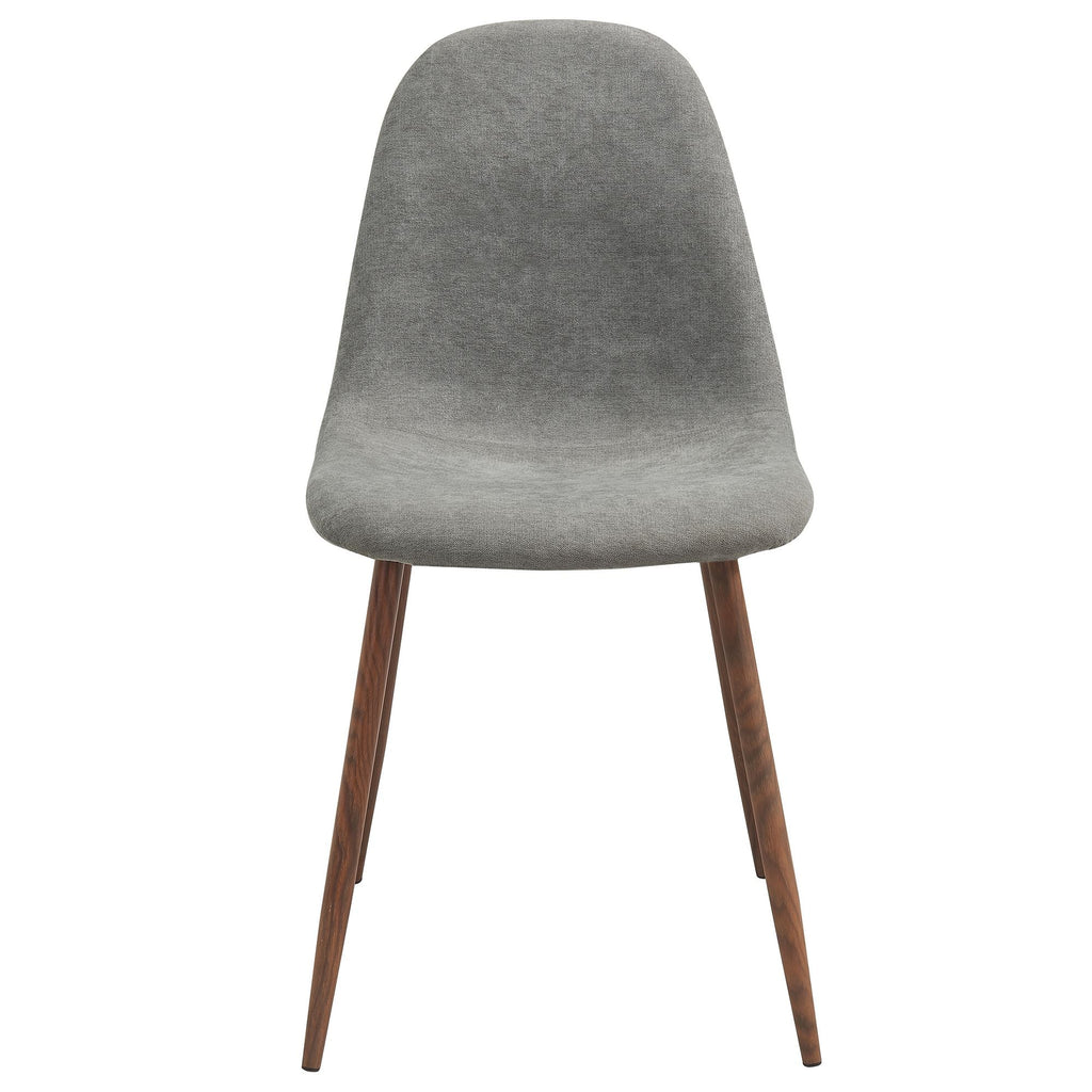 Lyna Dining Chair, set of 4 in Grey and Walnut