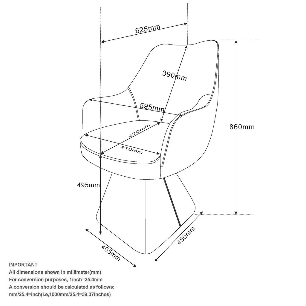Caprese Dining Chair in Brown