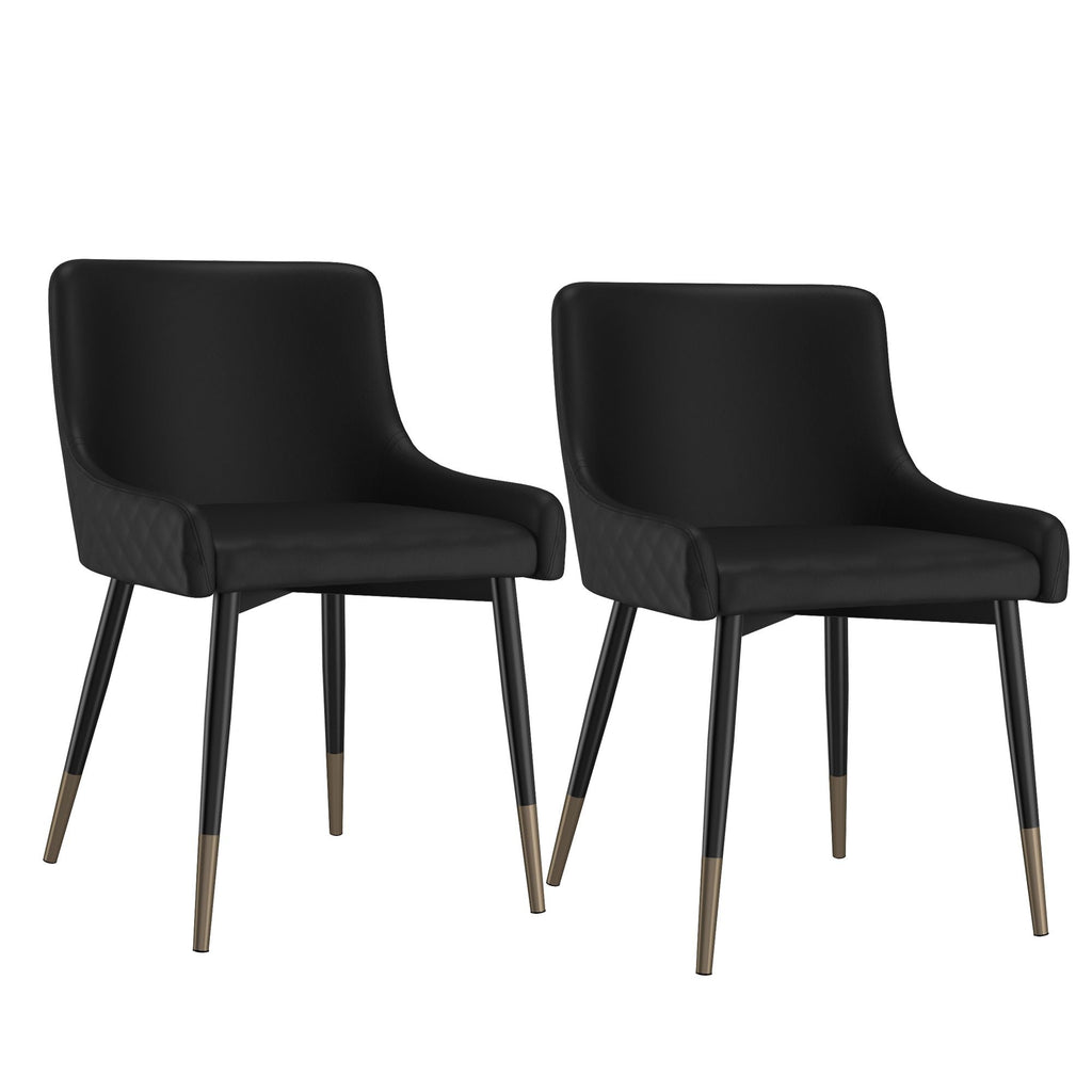 Xander Dining Chair, set of 2, in Black