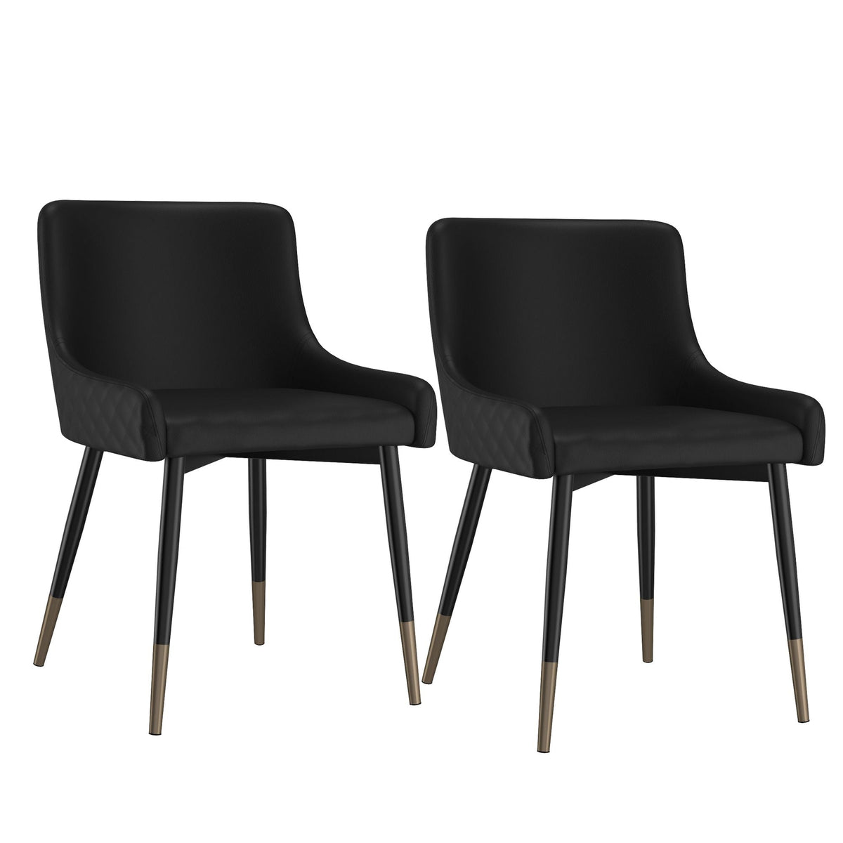 Xander Dining Chair, set of 2, in Black