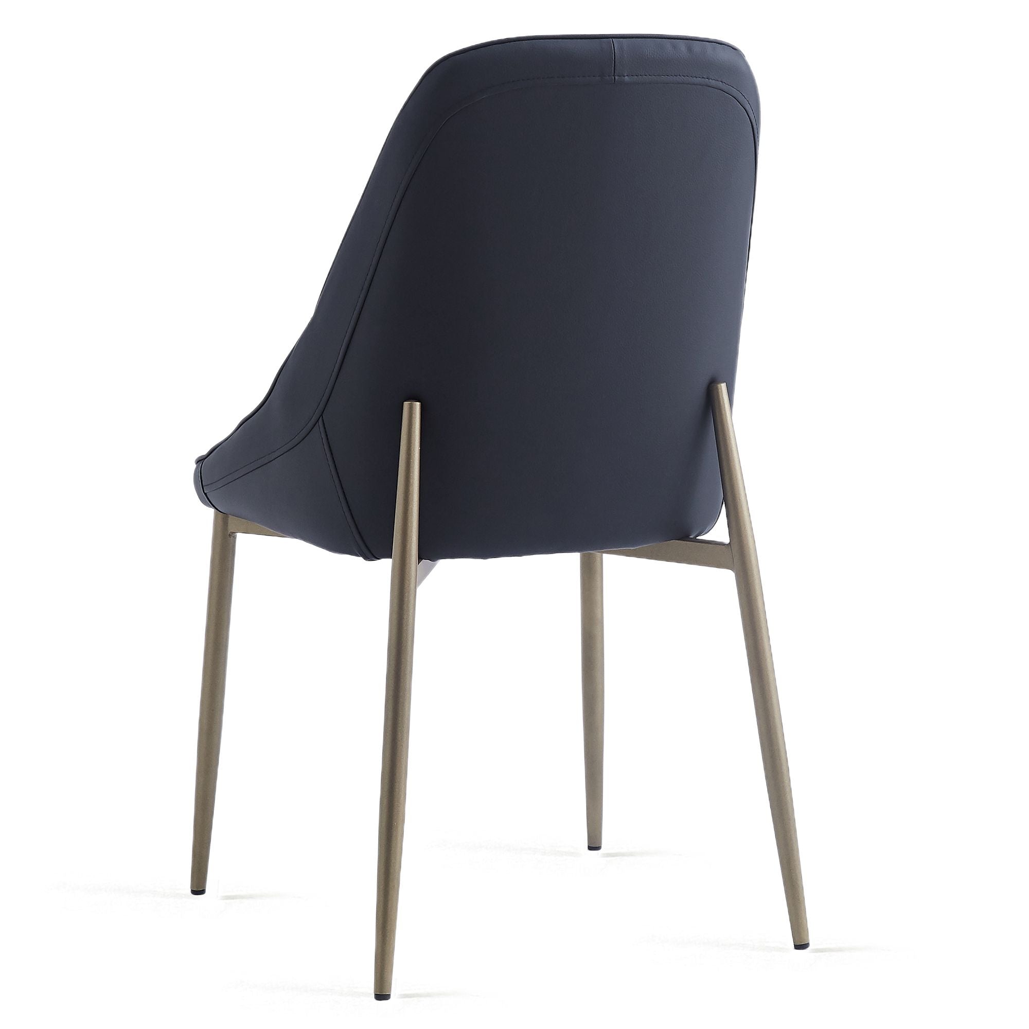 Cleo Dining Chair, set of 2, in Black and Aged Gold