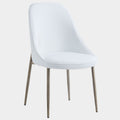 Cleo Dining Chair, set of 2, in White and Aged Gold