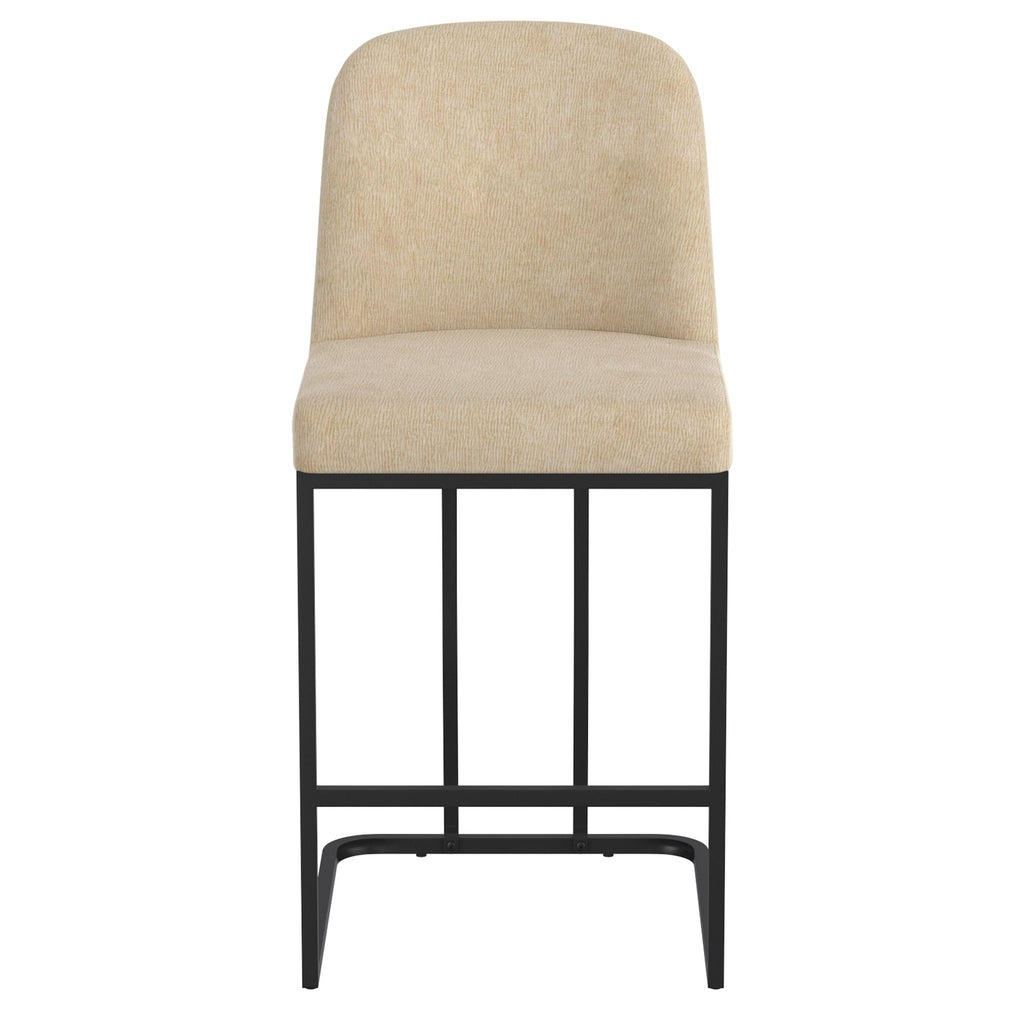 Dario 26" Counter Stool, Set of 2 in Beige