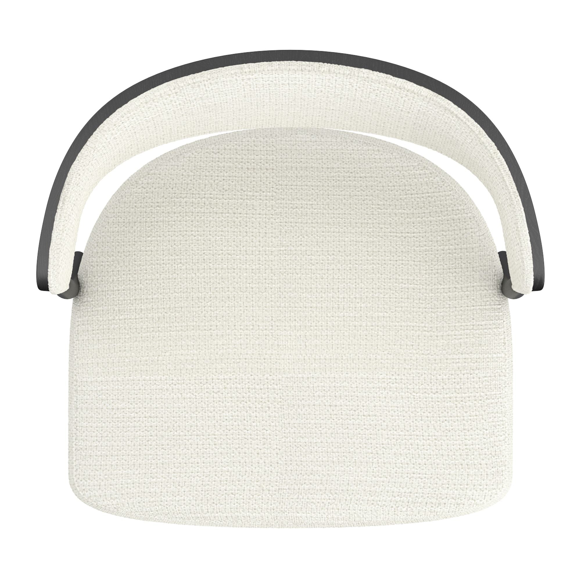Kazan Adjustable Air-Lift Stool, Set of 2 in Ivory Performance Fabric & Black Metal
