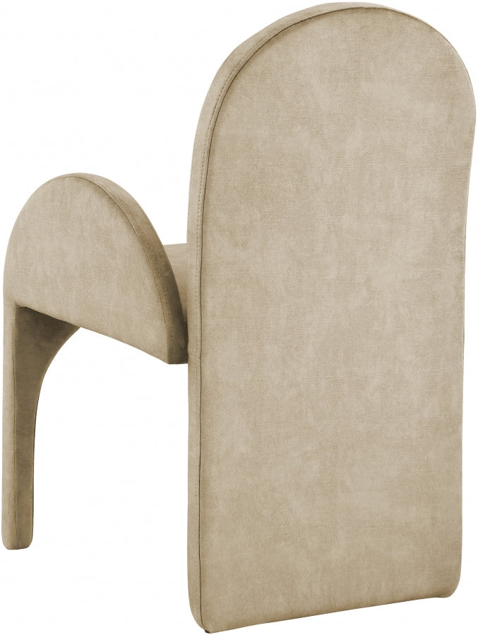 Summer Velvet Upholstered Dining Arm Chair
