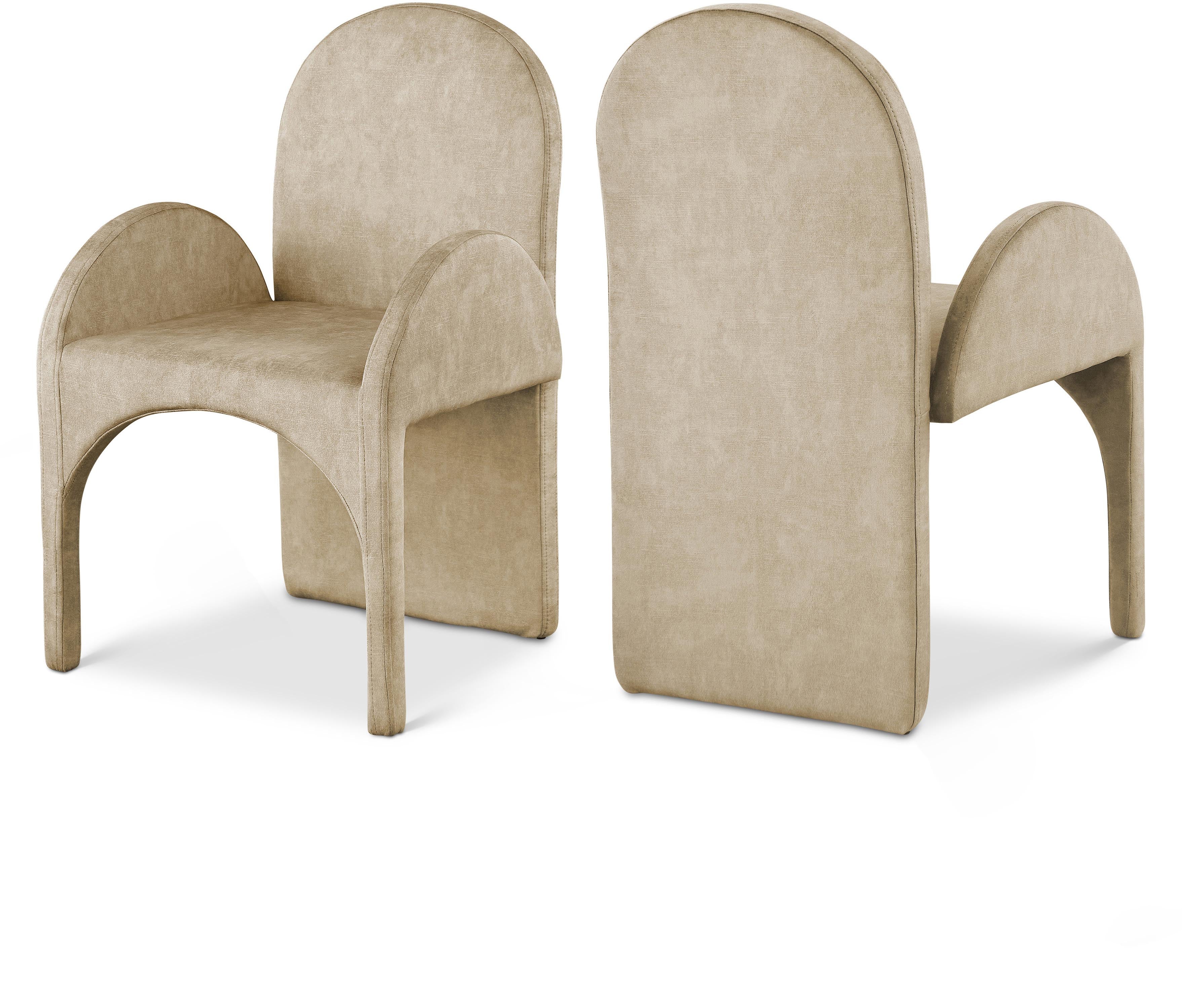 Summer Velvet Upholstered Dining Arm Chair