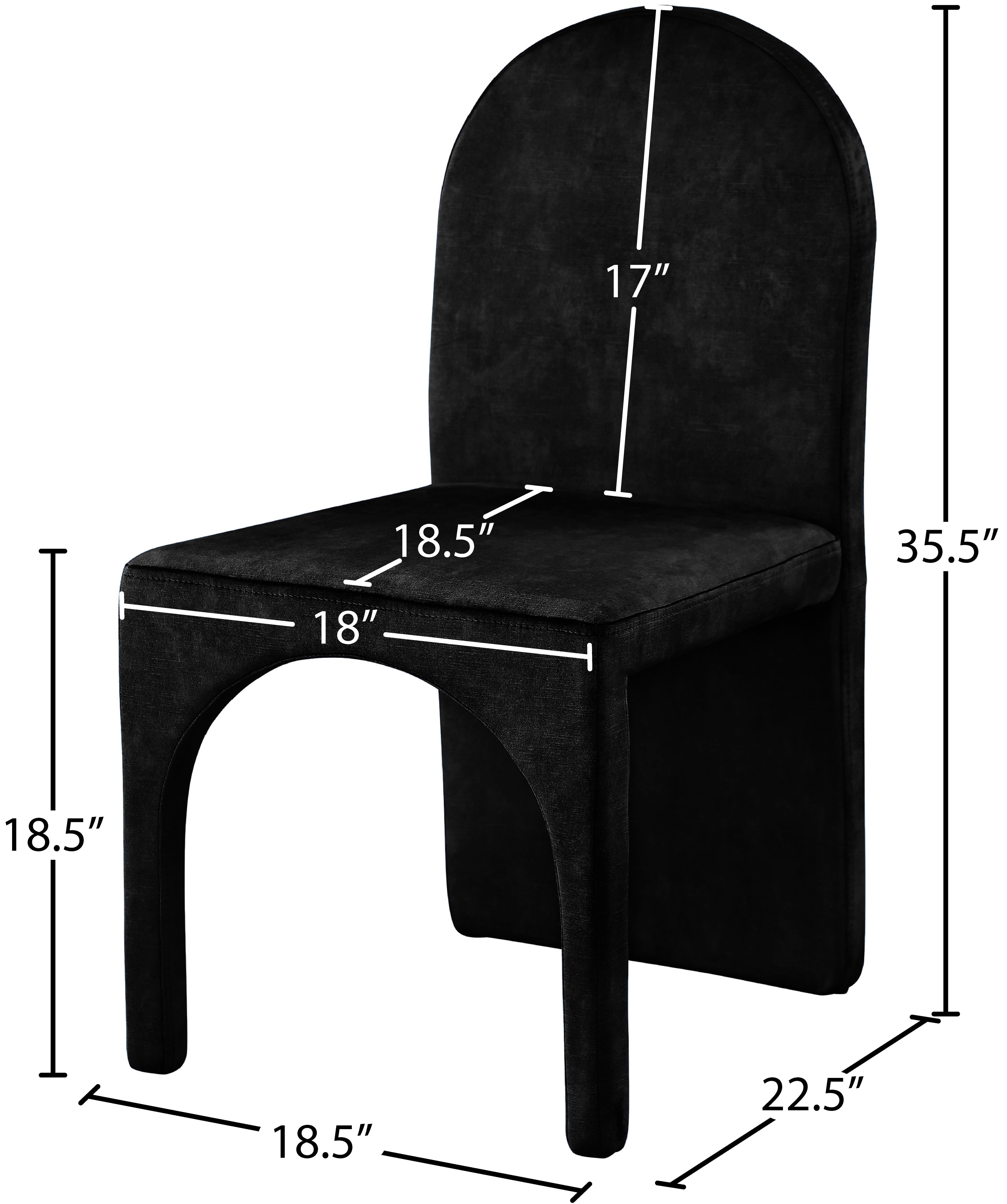 Summer Velvet Upholstered Dining Side Chair