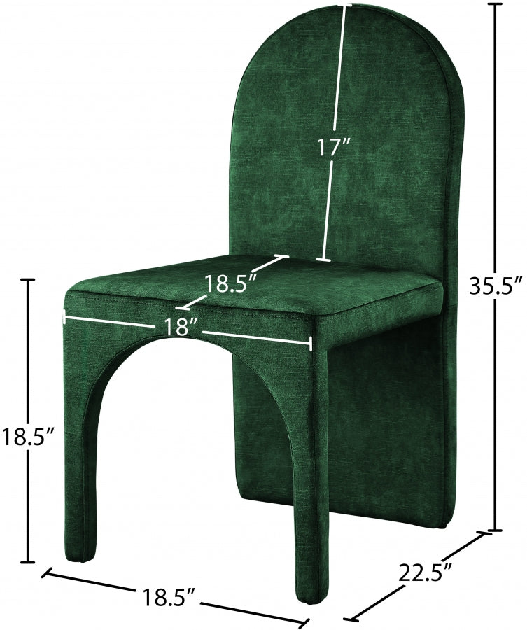 Summer Velvet Upholstered Dining Side Chair