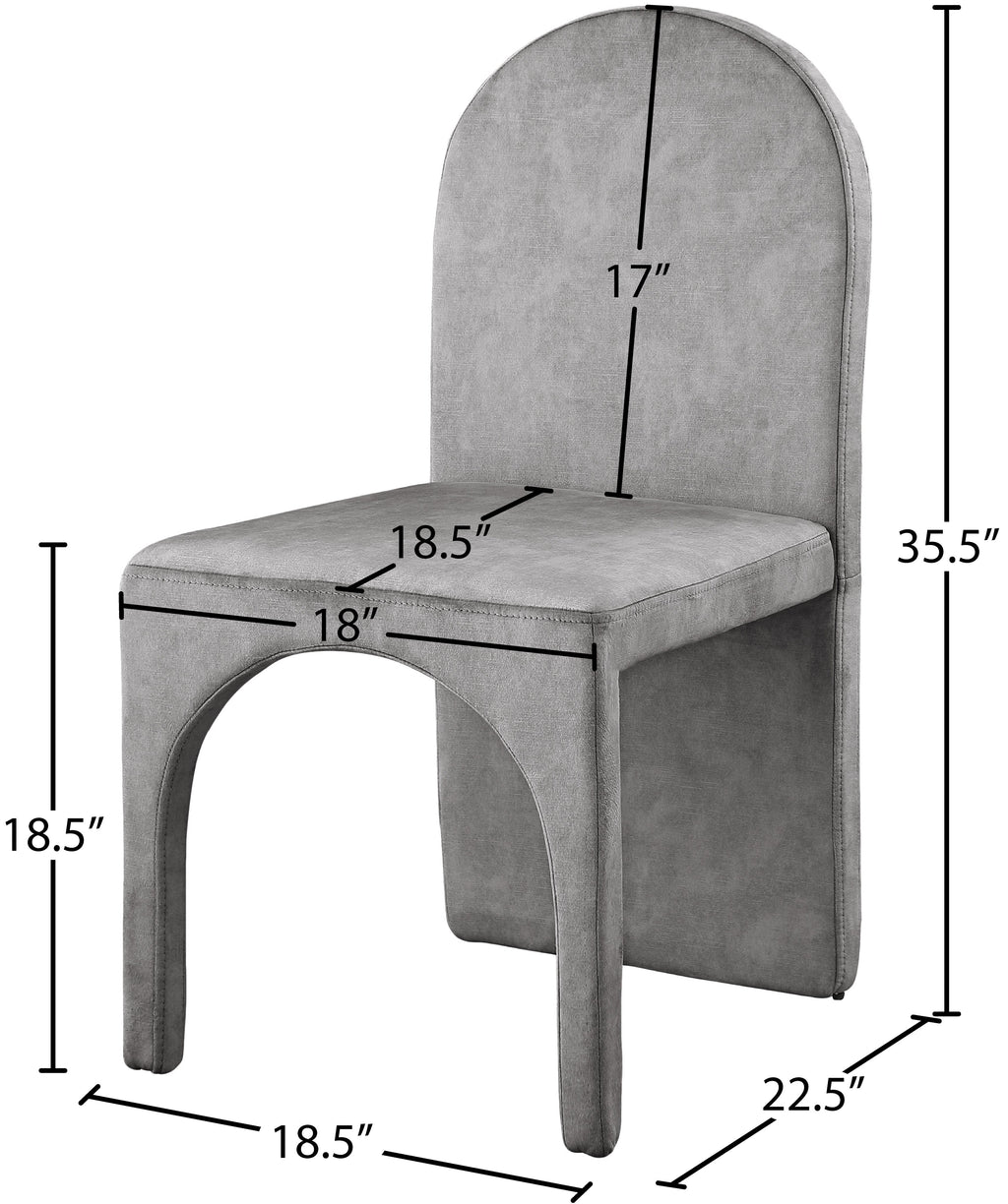 Summer Velvet Upholstered Dining Side Chair