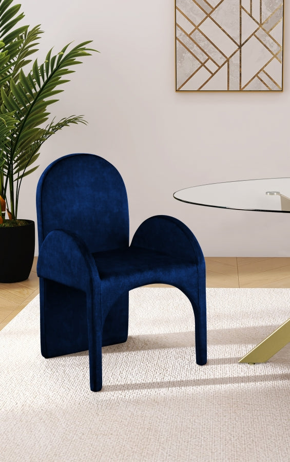 Summer Velvet Upholstered Dining Arm Chair