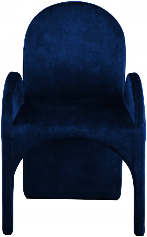 Summer Velvet Upholstered Dining Arm Chair
