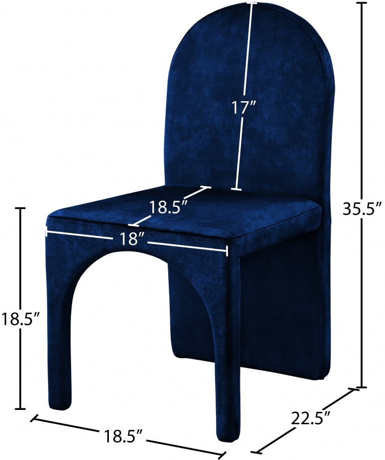 Summer Velvet Upholstered Dining Side Chair