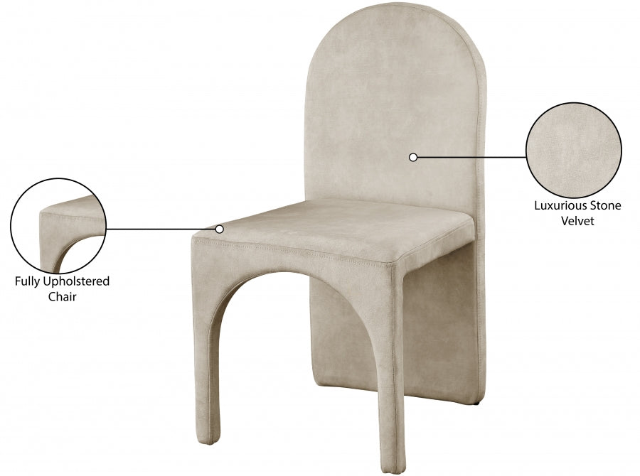 Summer Velvet Upholstered Dining Side Chair