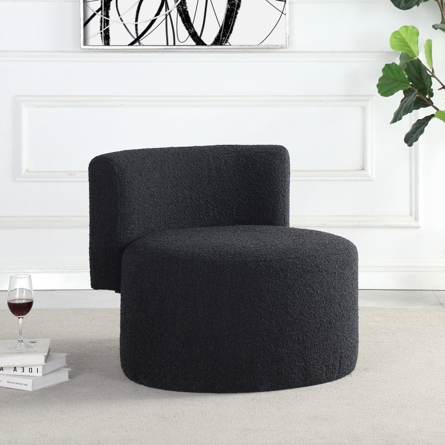 Como Boucle Fabric Upholstered Accent Chair