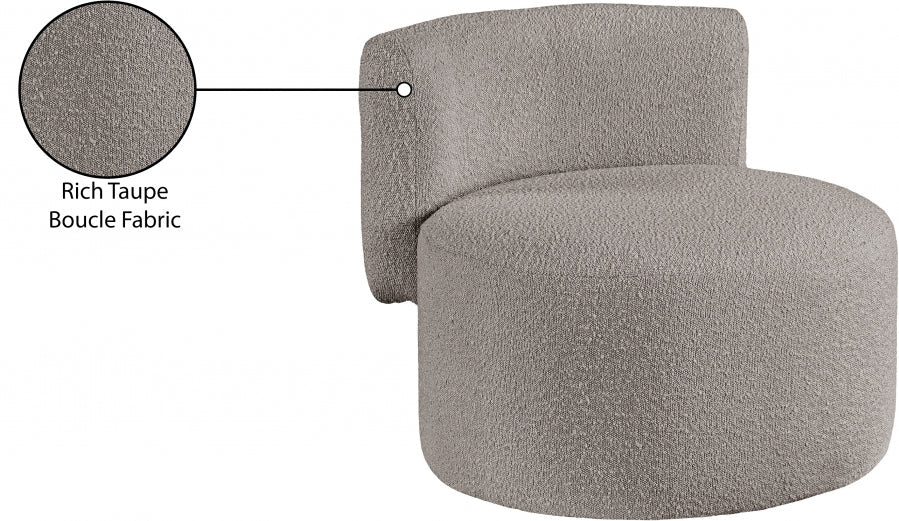 Como Boucle Fabric Upholstered Accent Chair
