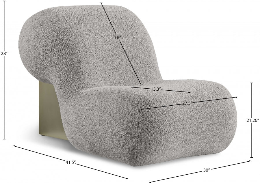 Quadra Boucle Fabric Upholstered Accent Chair