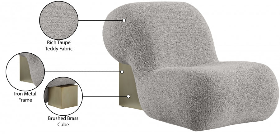 Quadra Boucle Fabric Upholstered Accent Chair