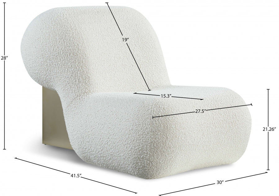 Quadra Boucle Fabric Upholstered Accent Chair