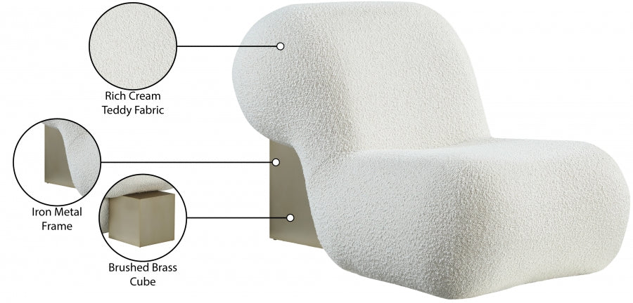 Quadra Boucle Fabric Upholstered Accent Chair