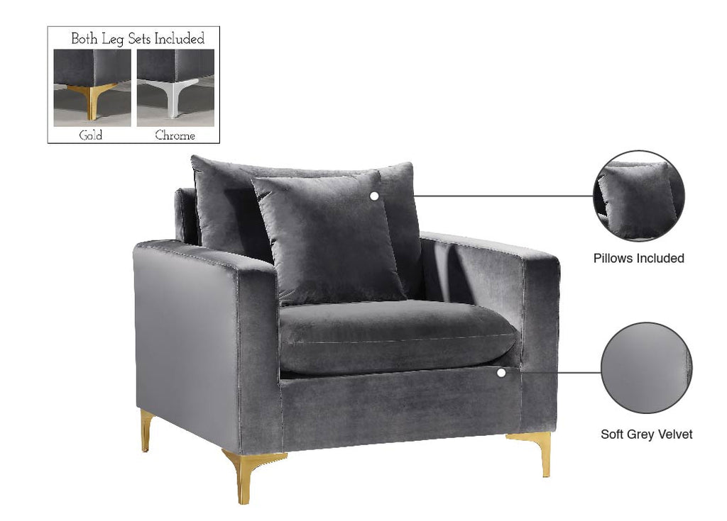 Naomi Velvet Upholstered Chair