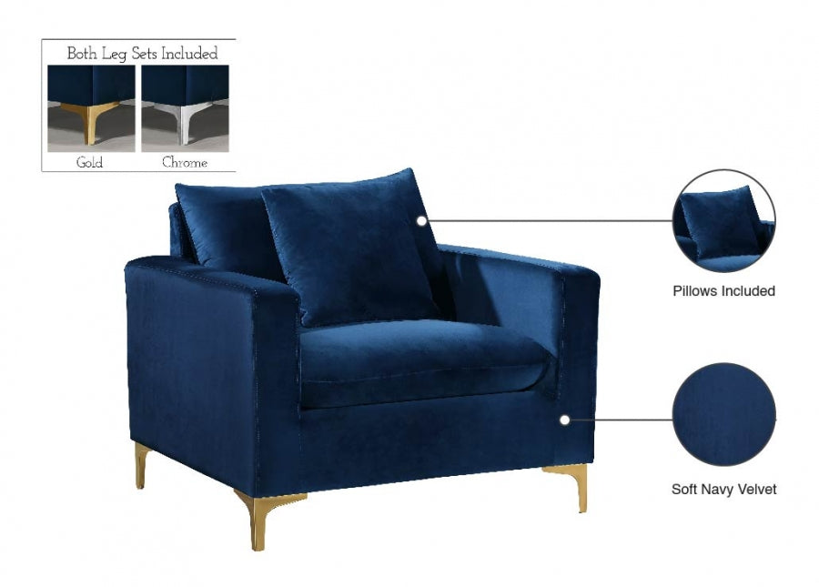 Naomi Velvet Upholstered Chair