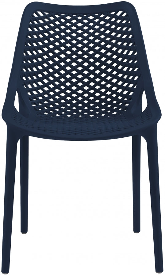 Mykonos Plastic Outdoor Patio Dining Chair - Set of 4