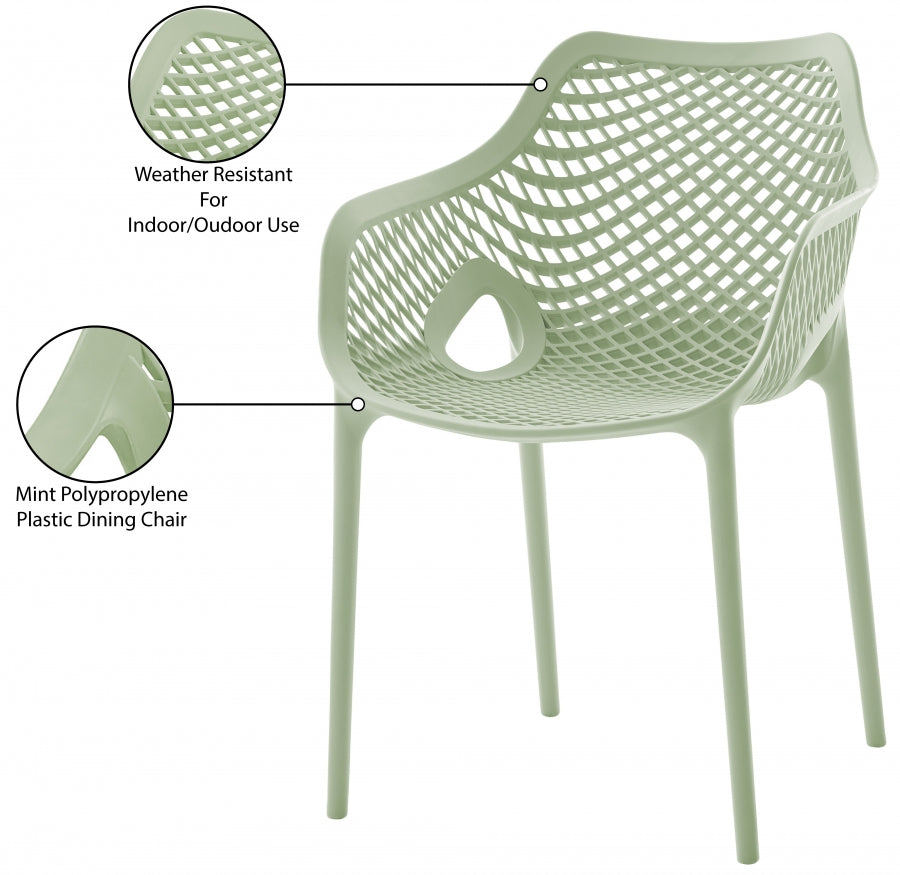 Mykonos Plastic Outdoor Patio Dining Chair