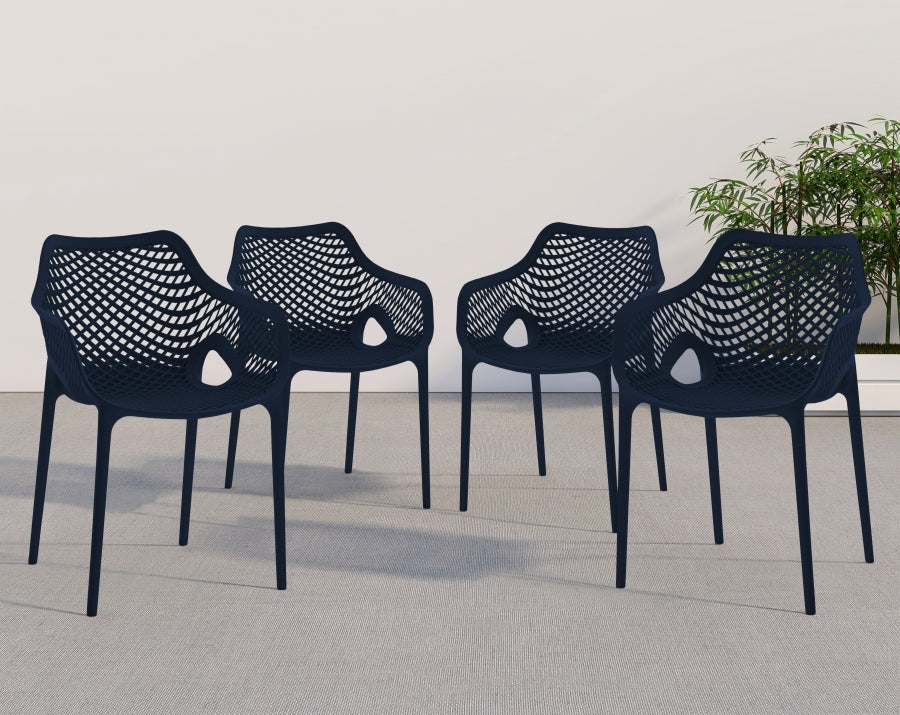 Mykonos Plastic Outdoor Patio Dining Chair