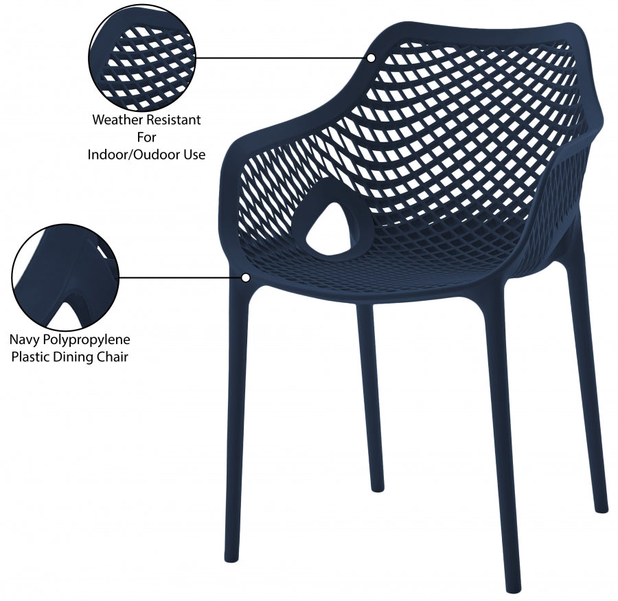 Mykonos Plastic Outdoor Patio Dining Chair