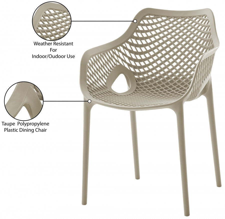 Mykonos Plastic Outdoor Patio Dining Chair