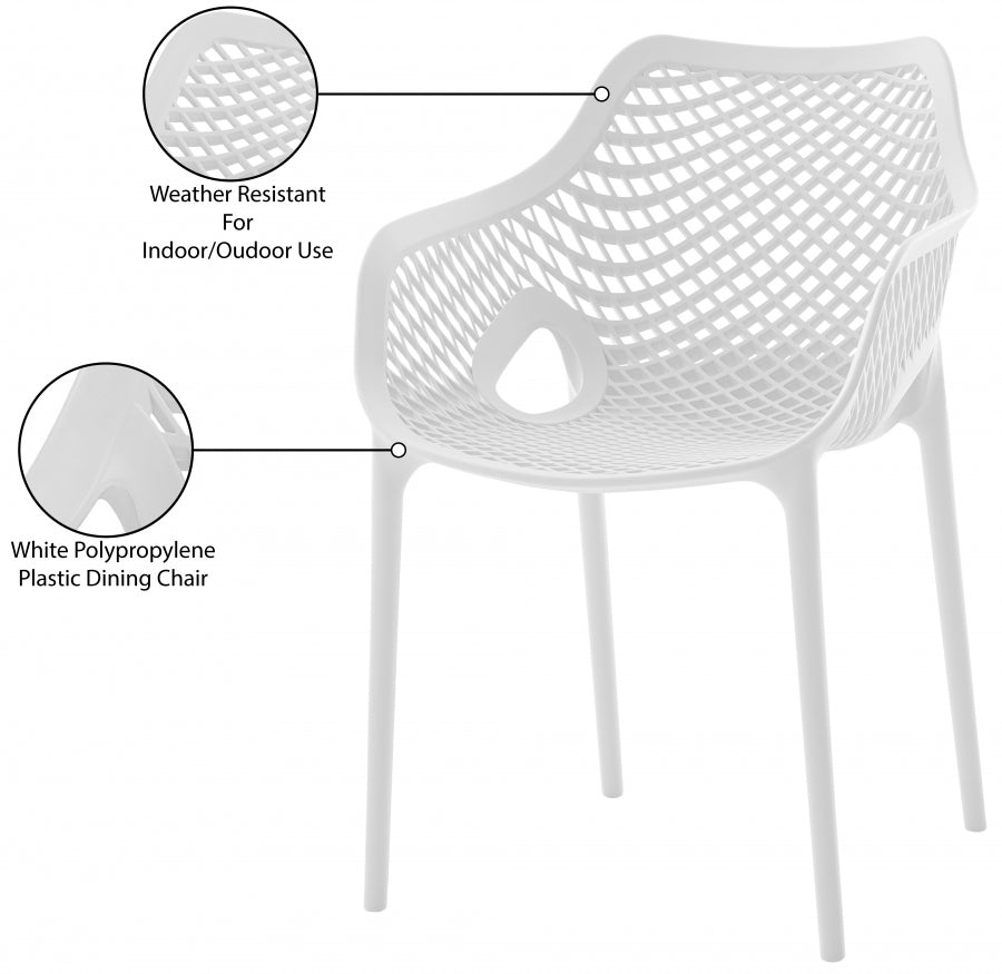 Mykonos Plastic Outdoor Patio Dining Chair