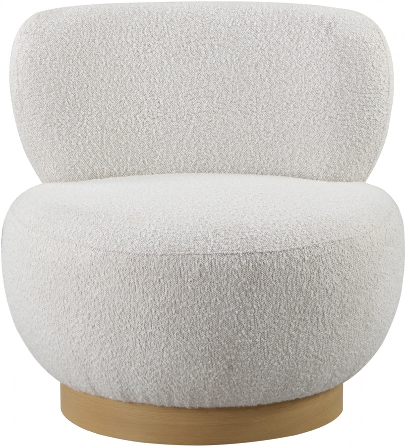 Calais Boucle Fabric Upholstered Accent Chair