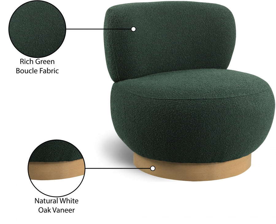 Calais Boucle Fabric Upholstered Accent Chair