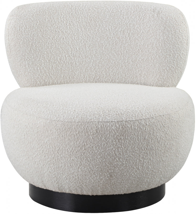 Calais Boucle Fabric Upholstered Accent Chair