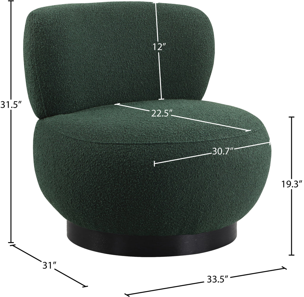 Calais Boucle Fabric Upholstered Accent Chair