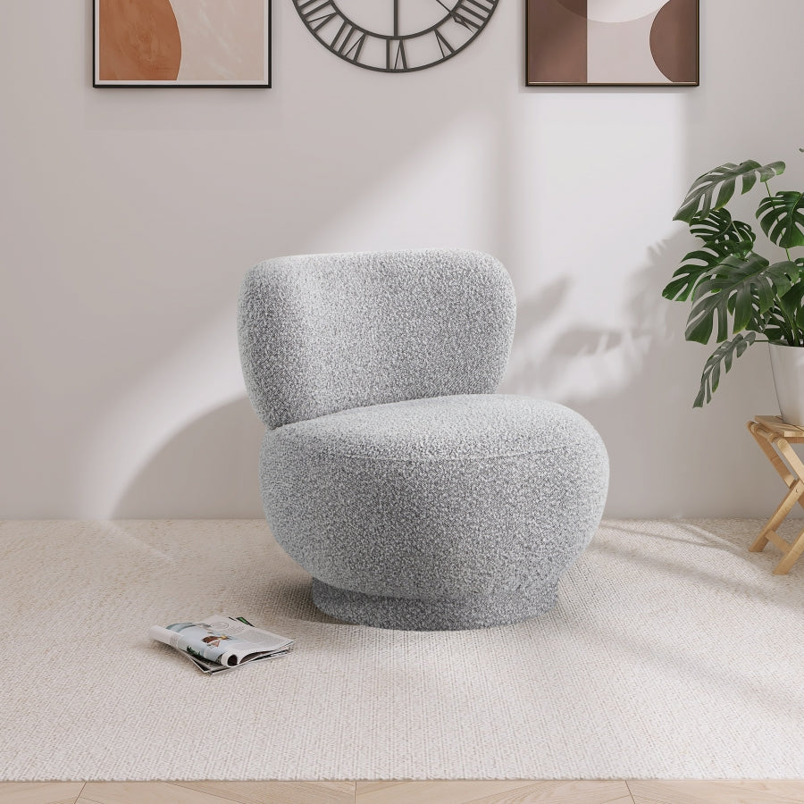 Calais Boucle Fabric Upholstered Accent Chair