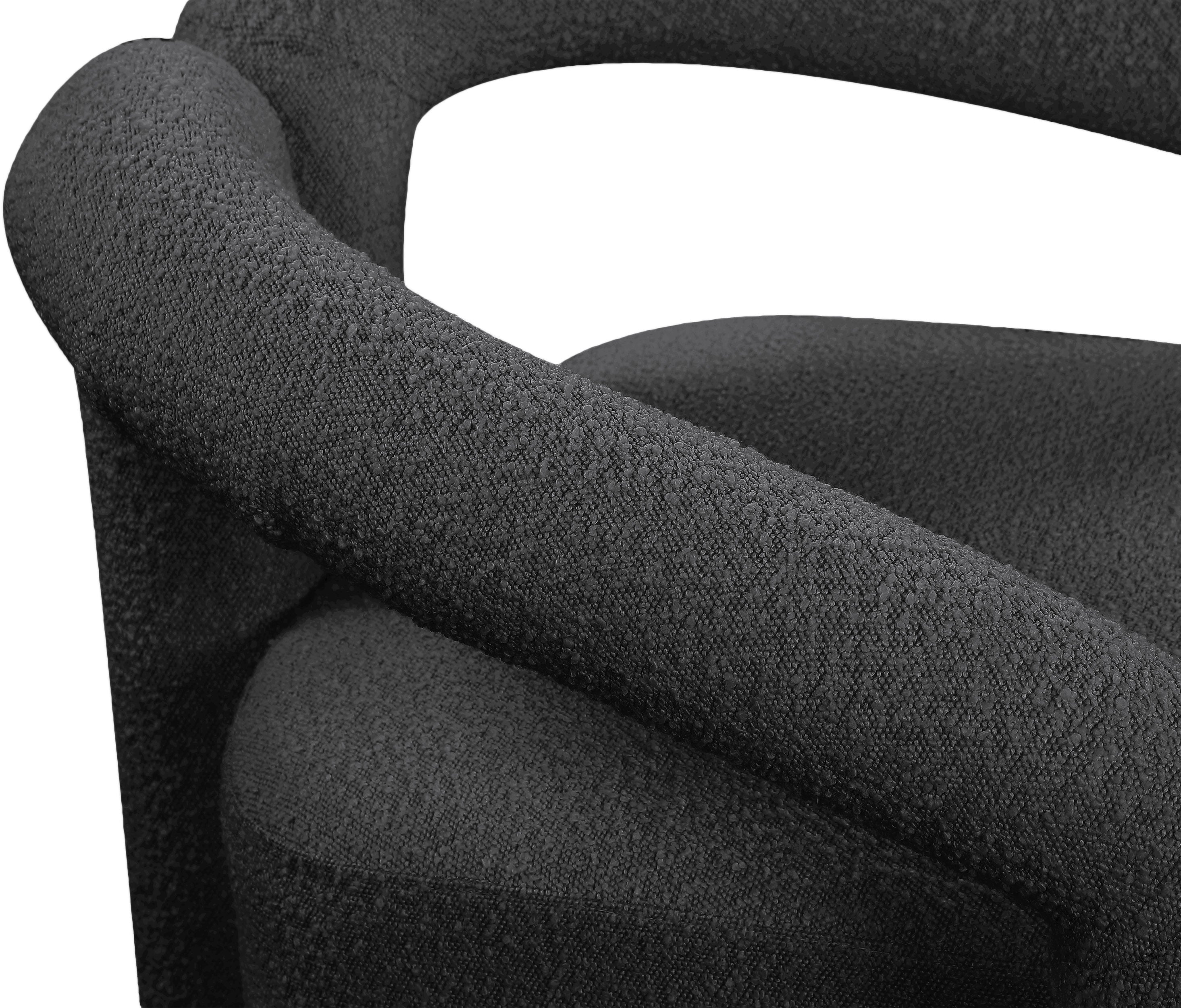 Otto Boucle Fabric Upholstered Accent Chair