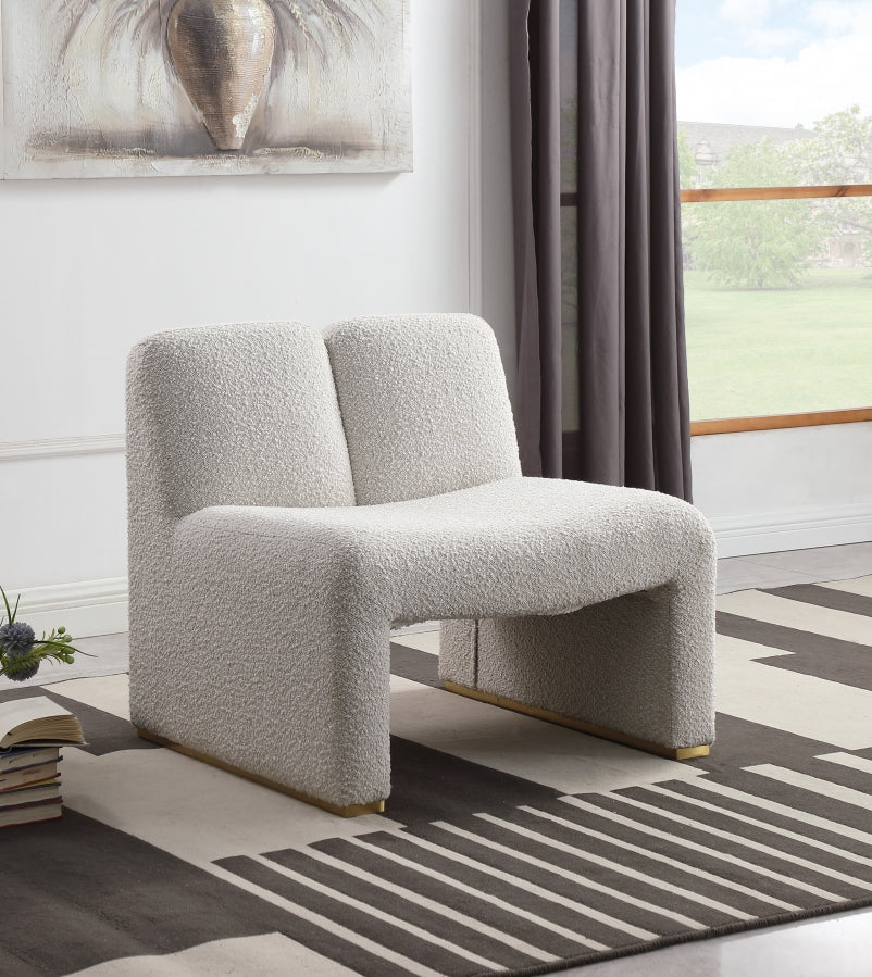 Alta Boucle Fabric Upholstered Accent Chair