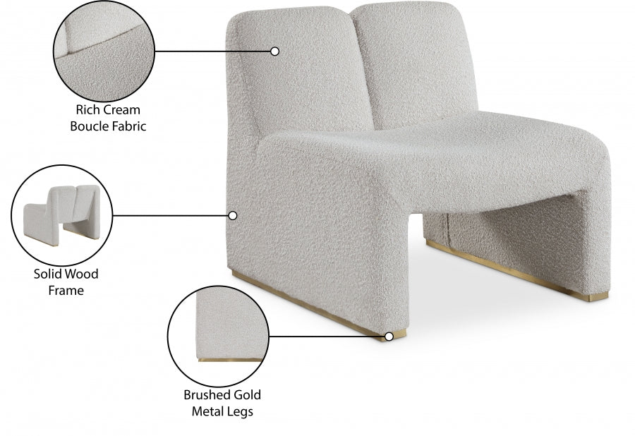 Alta Boucle Fabric Upholstered Accent Chair