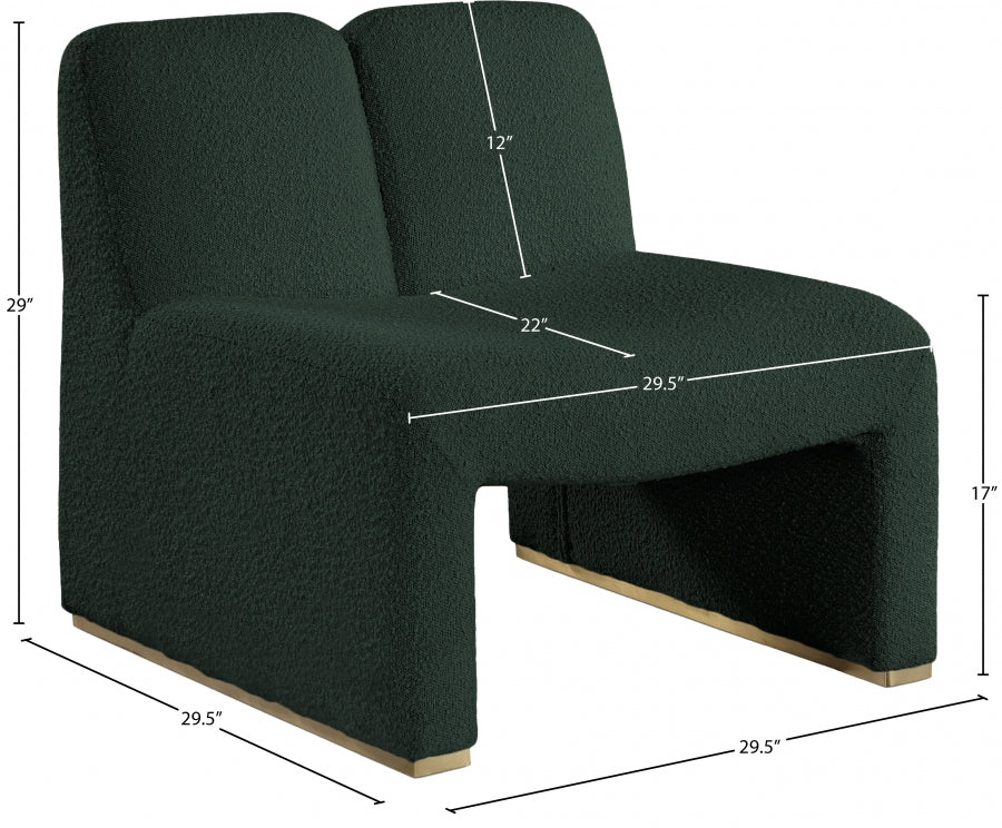 Alta Boucle Fabric Upholstered Accent Chair