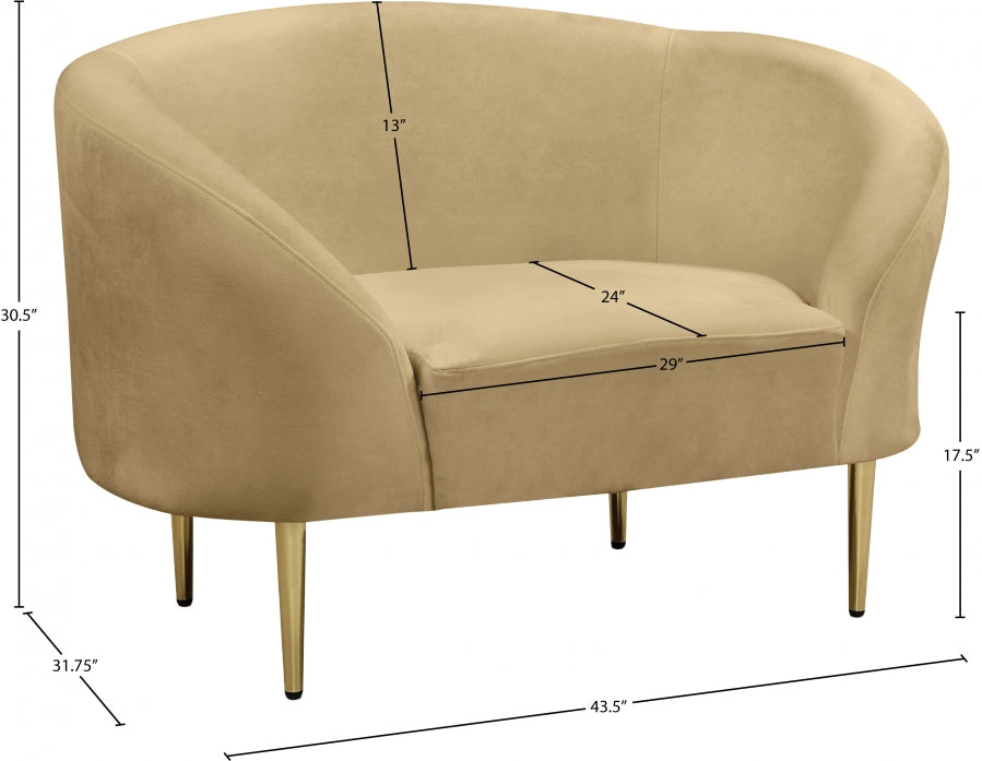 Ritz Velvet Upholstered Chair